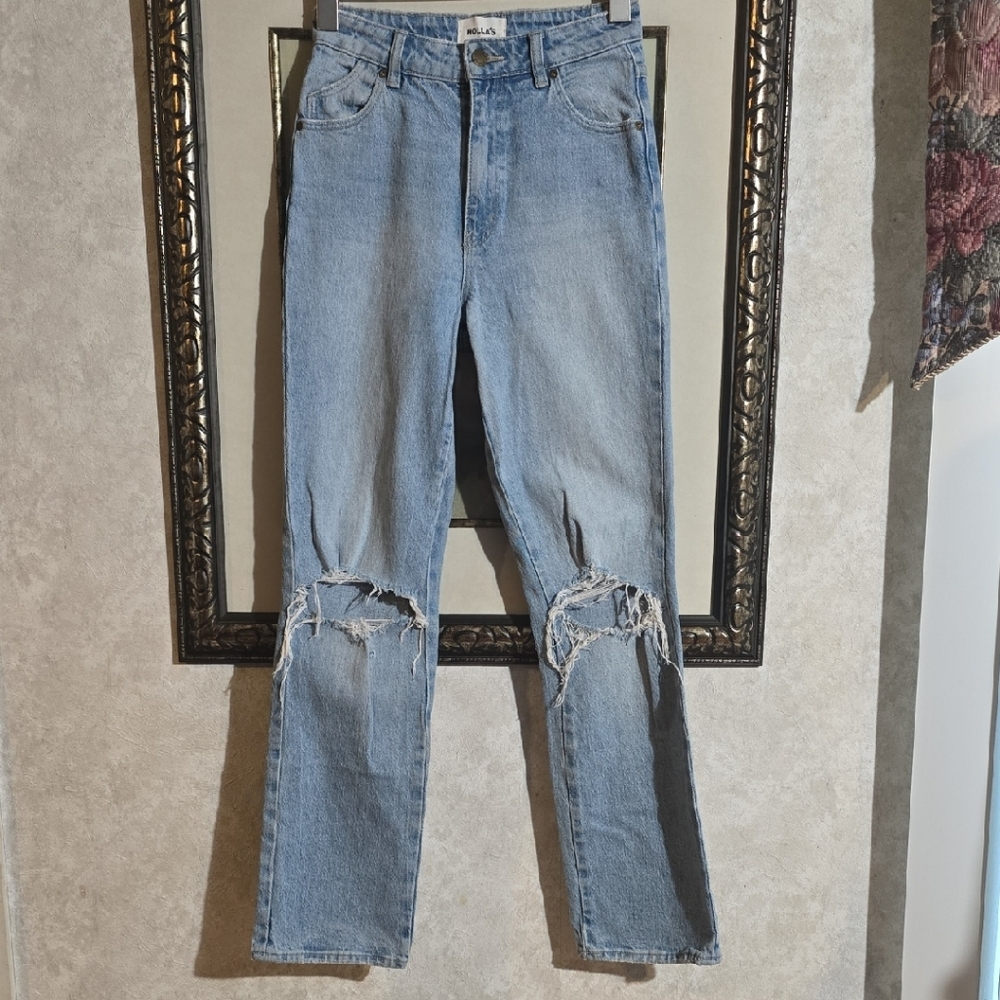 #110. ROLLA'S Original High Rise Straight Leg Jeans - Picture 1 of 8